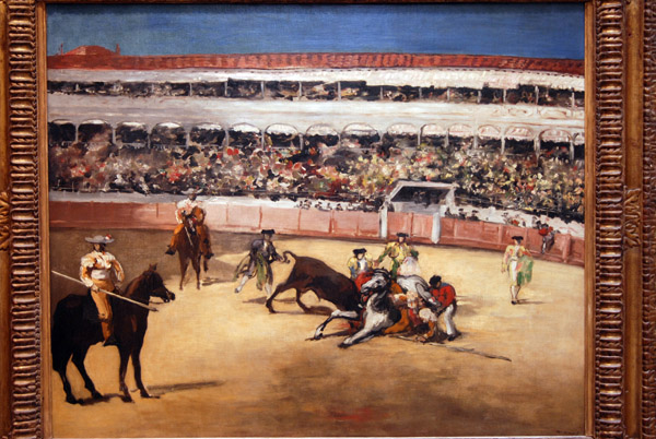 Combat de taureaux by Edouard Manet, 1865-66