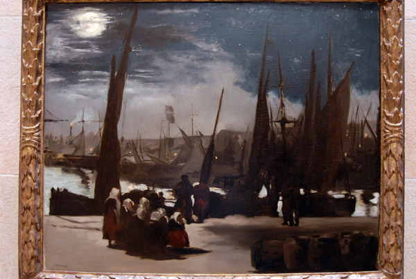 Clair de lune sur le port de Boulogne by Edouard Manet, 1869