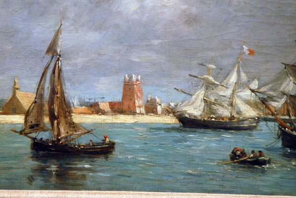 Le port de Camaret by Eugne Boudin, 1872