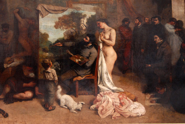 L'atelier du peintre by Gustave Courbet, 1855