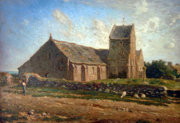 L'glise de Grville (Manche) by Jean-Franoise Millet, 1871-74