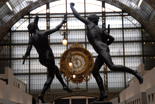 Bronze sculptures on the main concourse of Muse d'Orsay