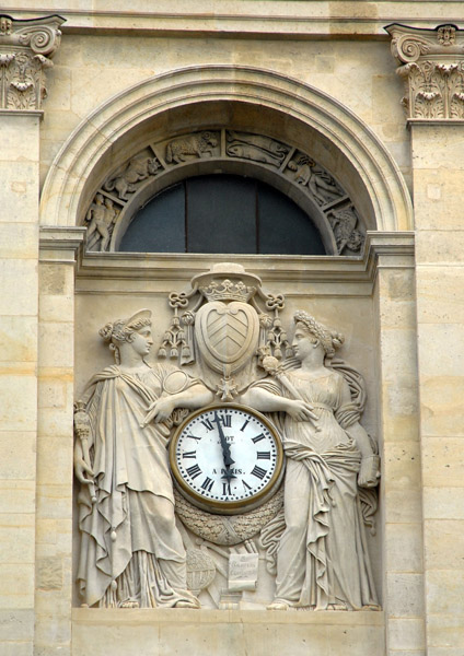Clock on the Sorbonne Chapel, Paris
