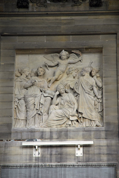 Relief on the peristyle of the Panthn, Paris -  Les Sciences et les Arts- Nanteuil, 1837