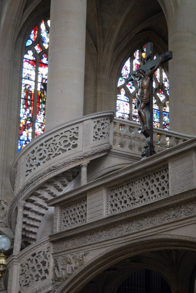 Part of the rood screen (jub) by Biart le Pre, 1545, the only one left in Paris