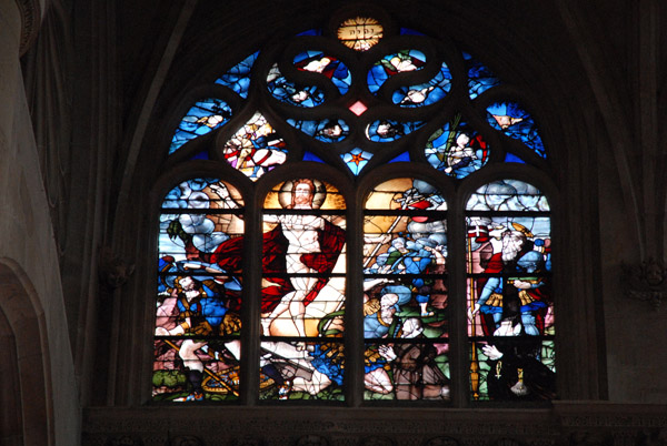 Stained glass window, Saint-tienne-du-Mont