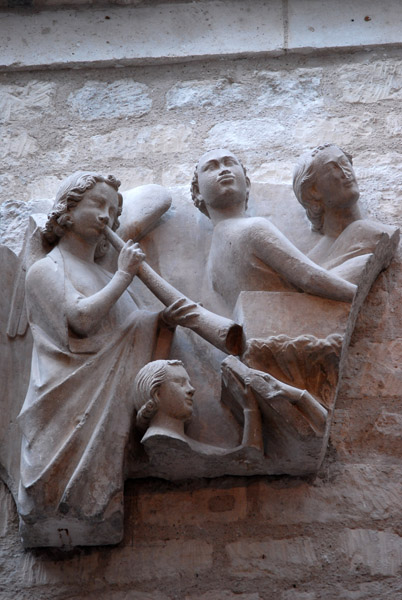 Fragment from the façade of Notre-Dame de Paris The Resurrection of the Dead ca 1210