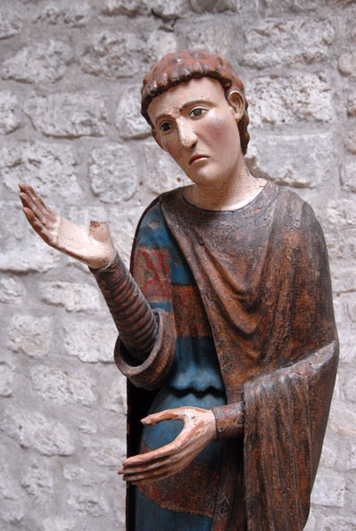 Wooden sculpture of St. John, Tuscany, ca 1220