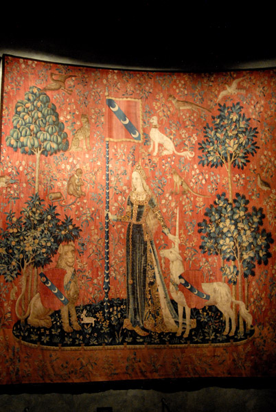 Tapestry series The Lady and the Unicorn Musée du Cluny