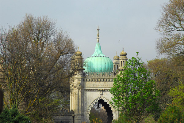 Mughal-style North Gate from in front of the Royal Pavilion, Brighton