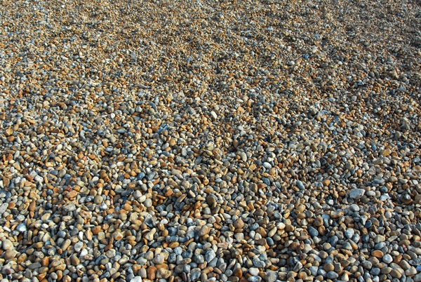 Rocks of the beach in Brighton