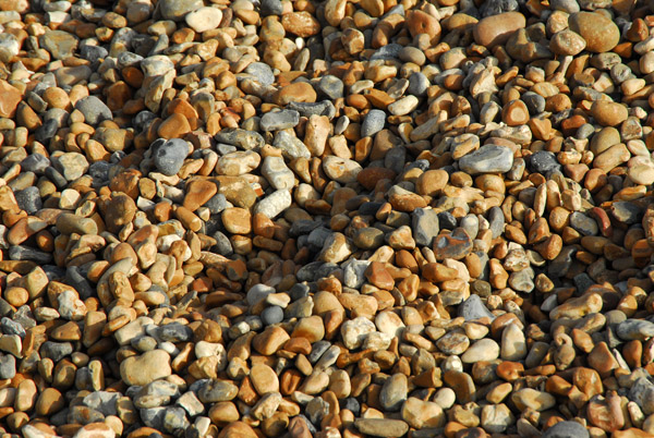 Rocks of the beach in Brighton