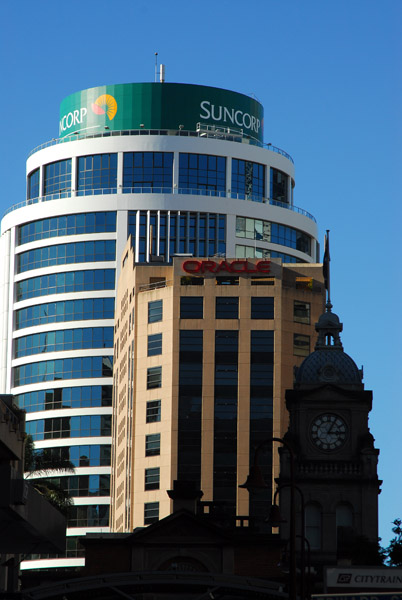 Suncorp & Oracle Buildings behind Brisbane Central