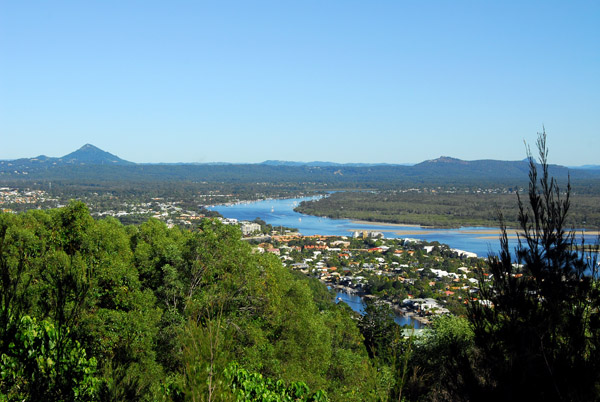 Noosa River with Mount Cooroy