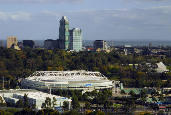 Rod Laver Arena with St. Kilda in the background