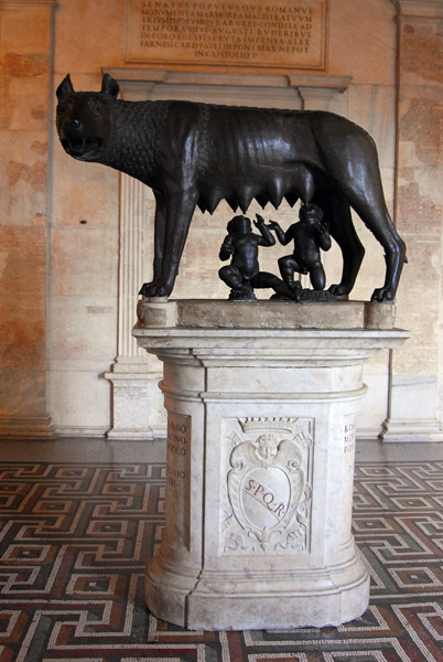 She-wolf of Rome, the emblem of Rome, Sala della Lupa, Palazzo dei Conservatori