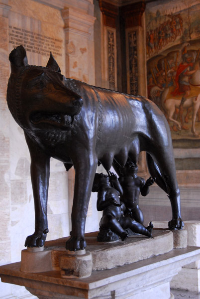 5th C. BC bronze She-wolf of Rome, Palazzo dei Conservatori