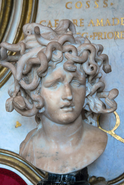 Head of Medusa by Bernini (1644-48) Sala della Oche, Palazzo dei Conservatori