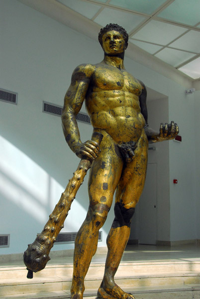 2nd C. BC standing bronze Hercules, Palazzo dei Conservatori