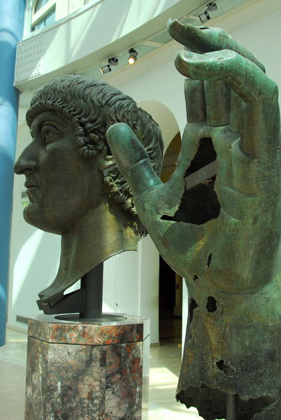 Colossal bronze pieces of a statue of Constantine, Palazzo dei Conservatori