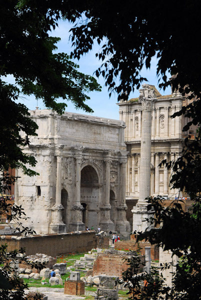 Arch of Septimius Severus 203AD commemorating the Parthian victories