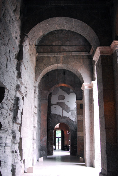 Gallery of the Tabularium (records office of ancient Rome) under the medieval Palazzo Senatorio