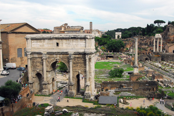 Arch of Septimius Severus and the Foro Romano