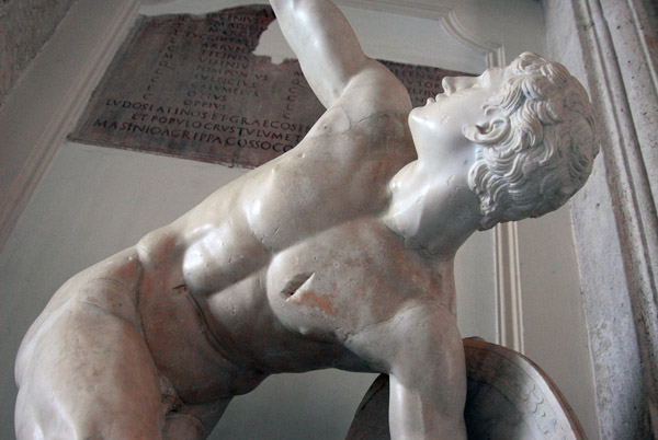Torso of Discobolus restored as Wounded Warrior, 1st C. AD torso with restoration by Pierre-Etienne Monnot (1658-1733)