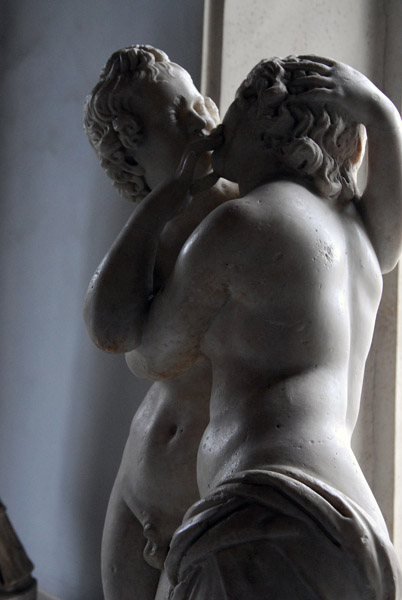 Cupid (Eros) and Psyche - Amore e Psiche - 2nd C AD Roman copy of a Greek original