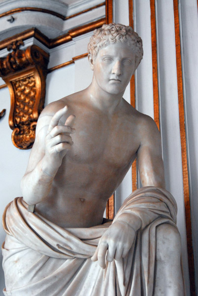 Hermes from Hadrian's Villa in Tivoli after a 4th C. BC original by Lisippo
