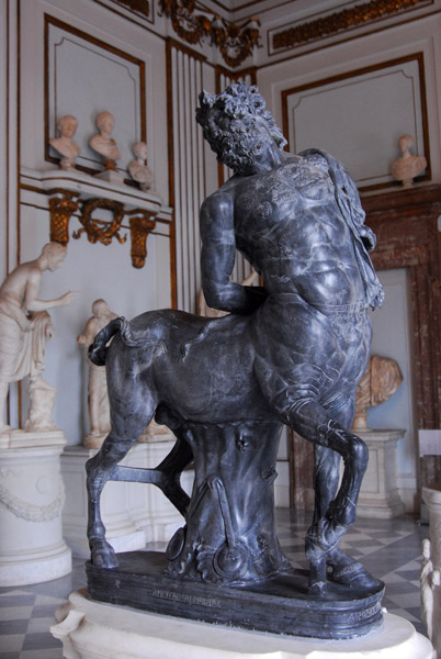 Statue of n Old Centaur of Lucullan marble signed by Aristeas and Papias, 117-138 BC, from Hadrians Villa