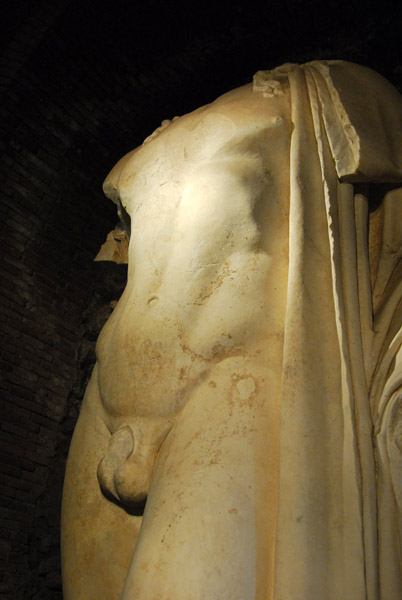 Veiovis, Roman god of healing, from the Tabularium on which the Palazzo Senatorio is built