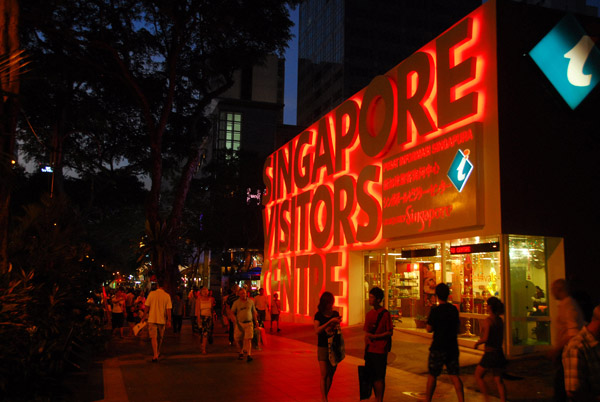 Singapore Visitors Centre, Orchard Road, at night