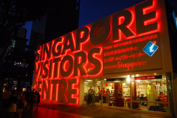 Singapore Visitors Centre, Orchard Road, at night