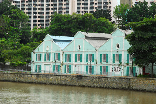 Restored warehouses along the Singapore River