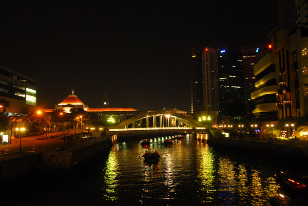 Singapore River at night