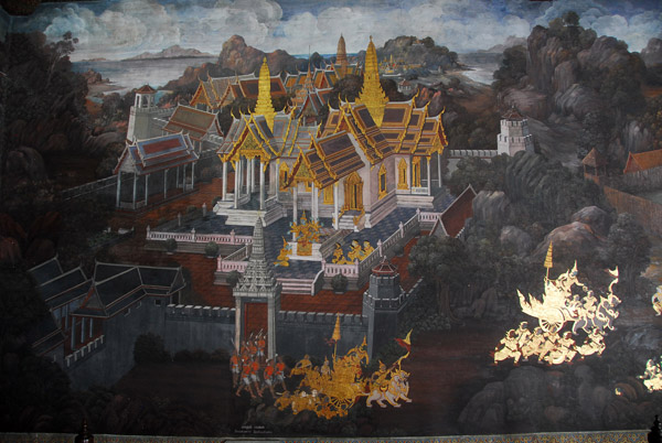 Temple, Ramakien mural, Wat Phra Keo