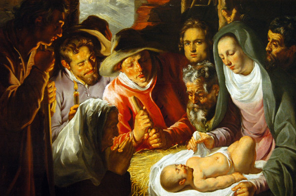 Adoration of the Shepherds by Jacob Jordaens, ca 1615