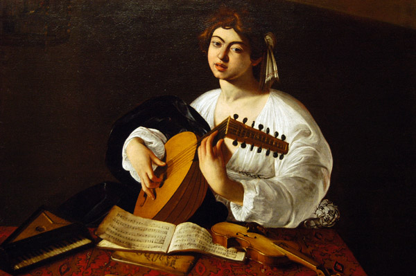 The Lute Player by Caravaggio, ca 1597, Metropolitan Museum of Art, NY