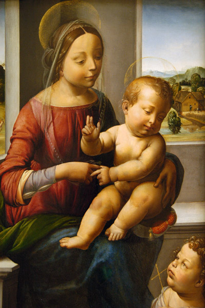 Madonna and Child with the Young Saint John the Baptist by Fra Bartolomeo, ca 1497