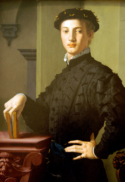 Portrait of a Young Man by Bronzino, ca 1530 Florence