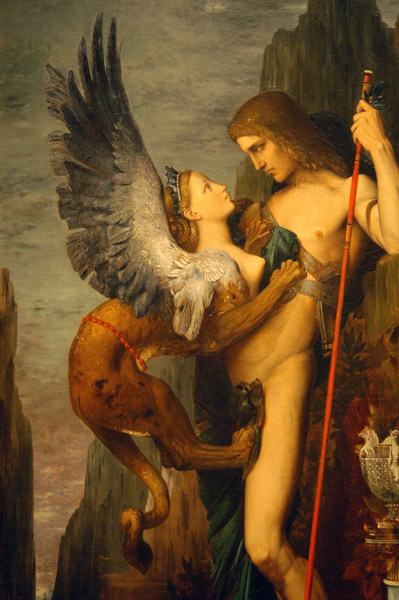 Oedipus and the Sphinx by Gustave Moreau, 1864