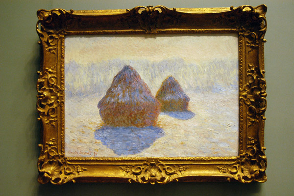 Haystacks (Effect of Snow and Sun) by Claude Monet, 1891