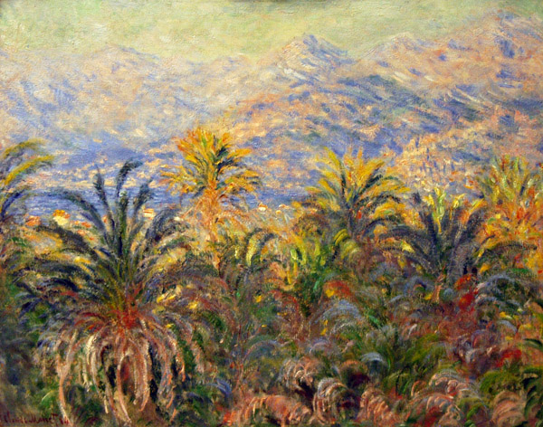 Palm Trees at Bordighera by Claude Monet, 1884