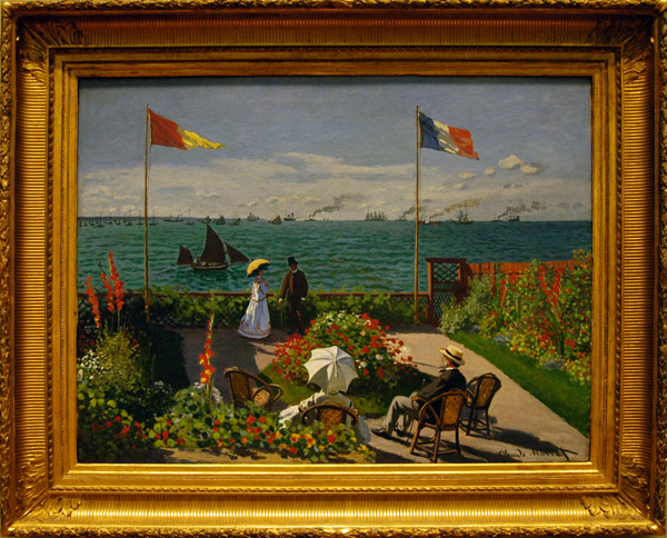 Regatta at Sainte-Adresse by Claude Monet, 1867