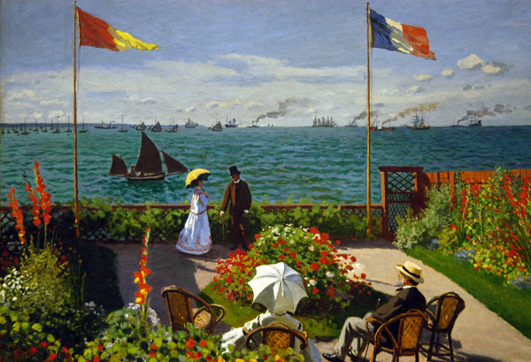 Regatta at Sainte-Adresse by Claude Monet, 1867