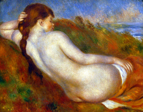 Reclining Nude by Pierre-Auguste Renoir, ca 1883
