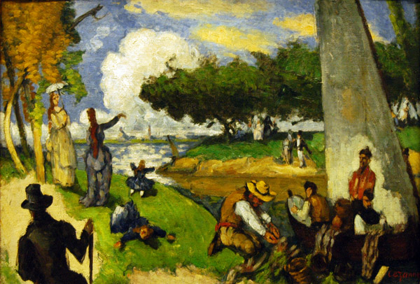 The Fishermen by Paul Cézanne, ca 1875