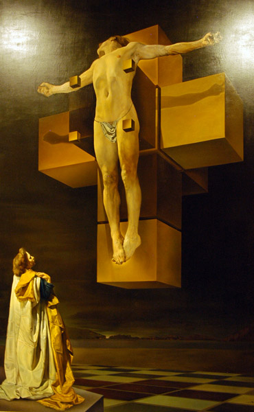 Crucifixion (Corpus Hypercubus) by Salvador Dali, 1954