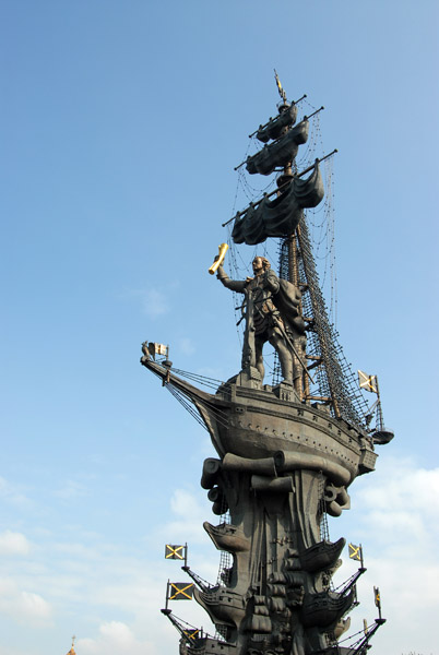 The new Peter the Great Monument is twice as high as the Statue of Liberty